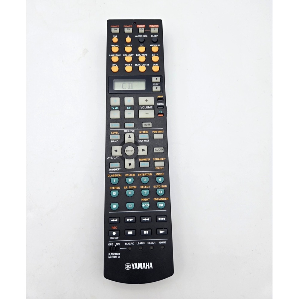 Yamaha Remote Control RAV360‎ WH25410 US For Stereo Receiver HTR-6090 OEM Tested